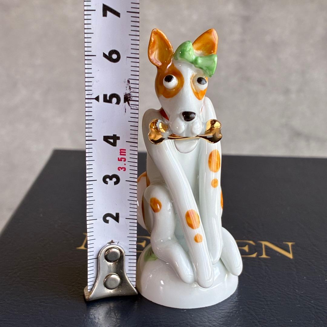 【極美品】マイセン 干支シリーズ 戌（いぬ）手びねり フィギュリン 箱付き