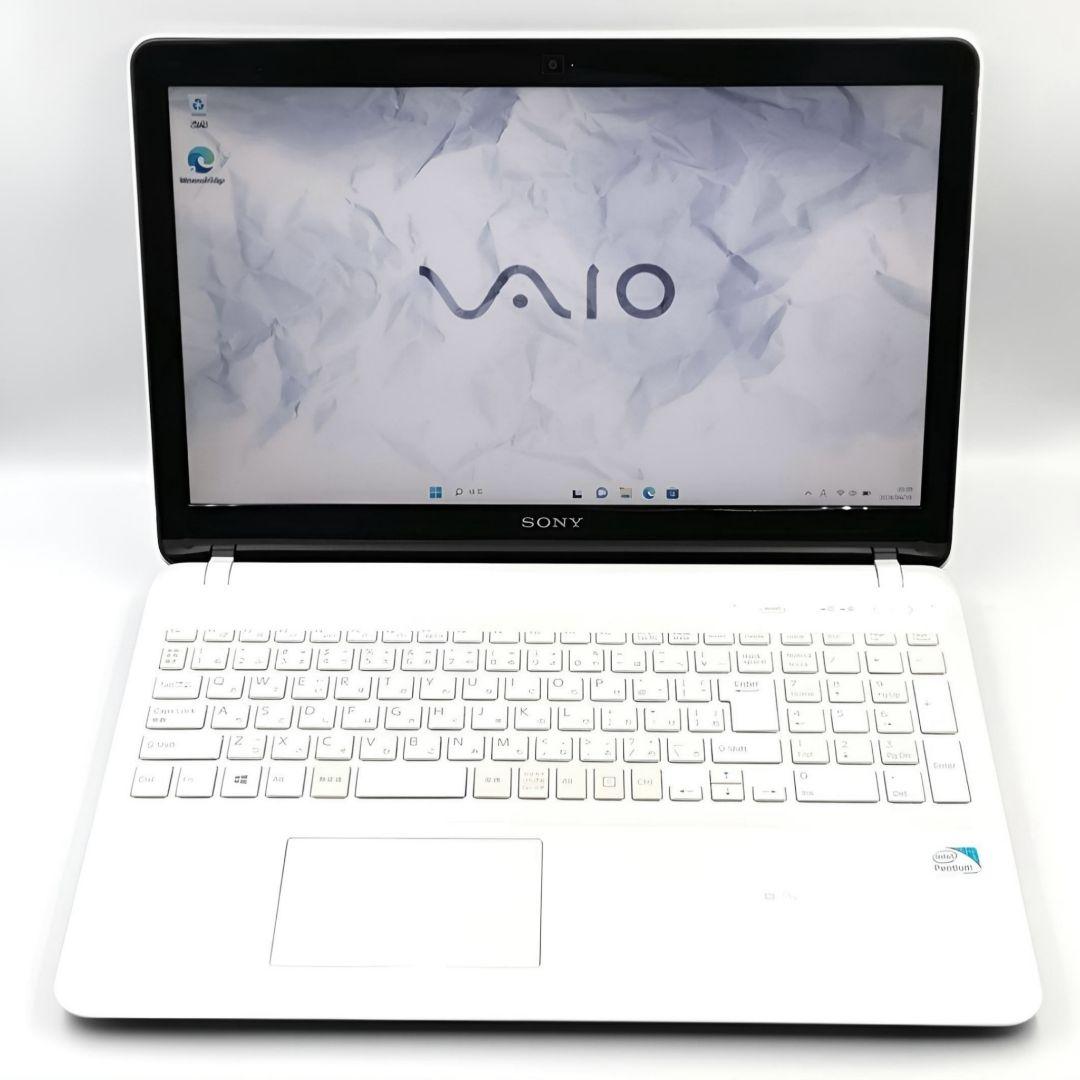 ホワイトカラー✨ Windows11 ノートパソコン SONY VAIO カメラ