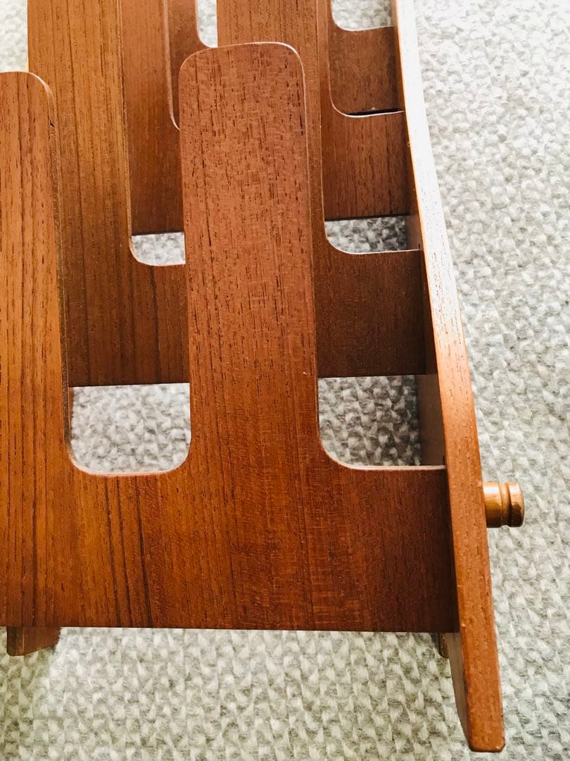 希少 ビンテージ サイトーウッド スリッパラック 4足チーク材 北欧スタイル