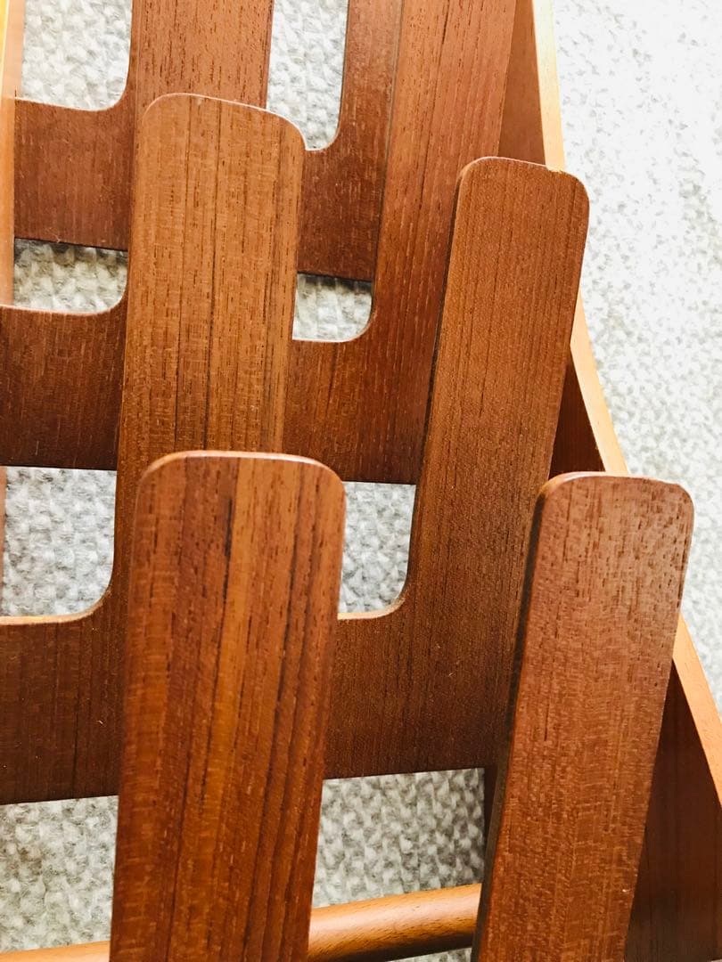 希少 ビンテージ サイトーウッド スリッパラック 4足チーク材 北欧スタイル