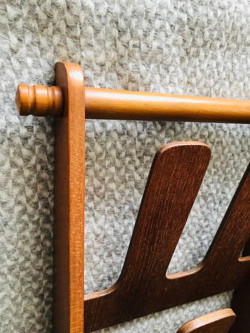 希少 ビンテージ サイトーウッド スリッパラック 4足チーク材 北欧スタイル