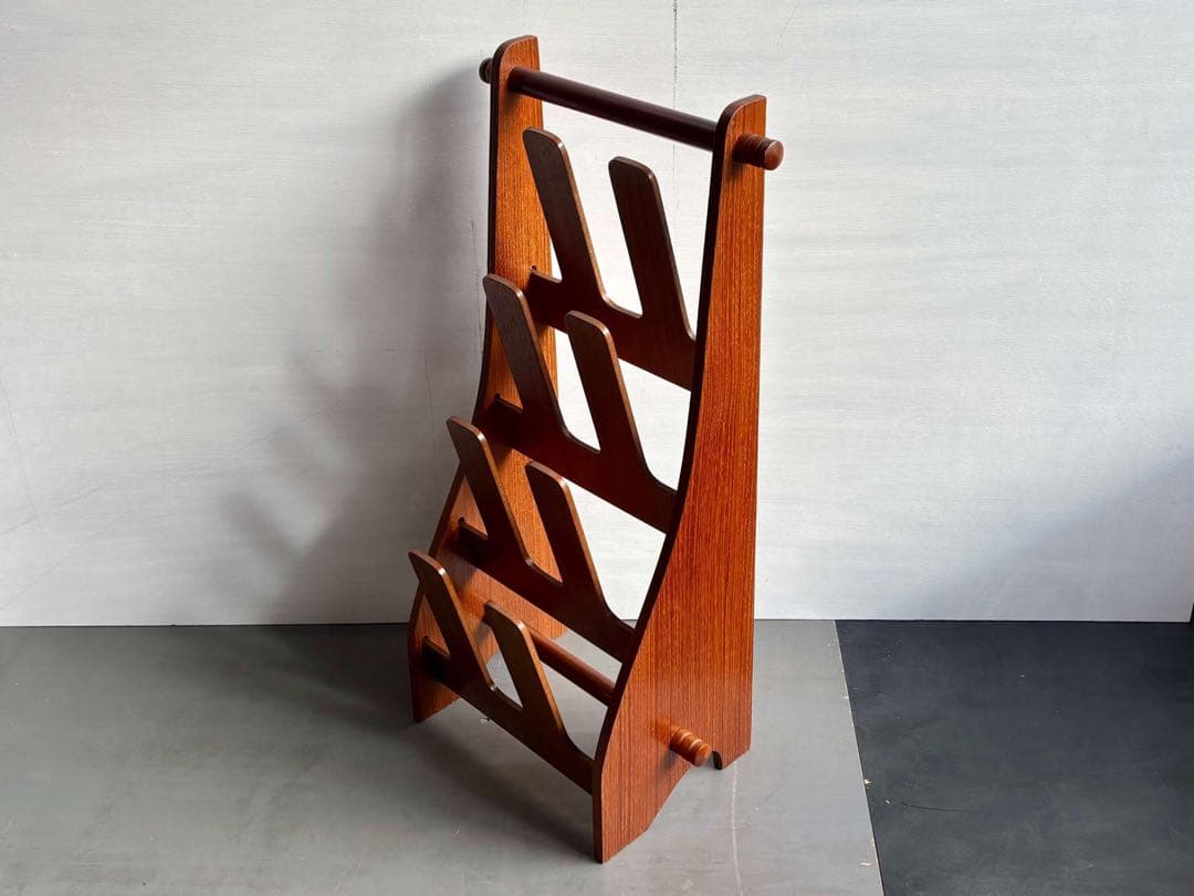 希少 ビンテージ サイトーウッド スリッパラック 4足チーク材 北欧スタイル