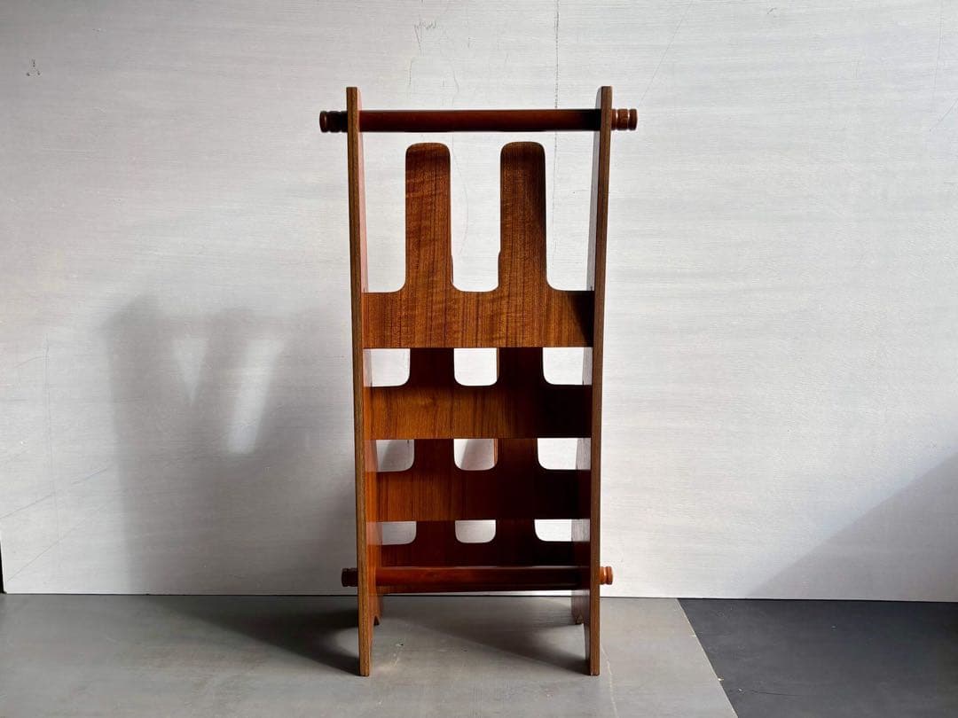 希少 ビンテージ サイトーウッド スリッパラック 4足チーク材 北欧スタイル