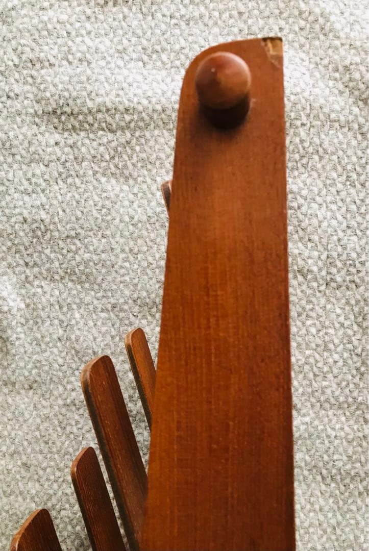 希少 ビンテージ サイトーウッド スリッパラック 4足チーク材 北欧スタイル