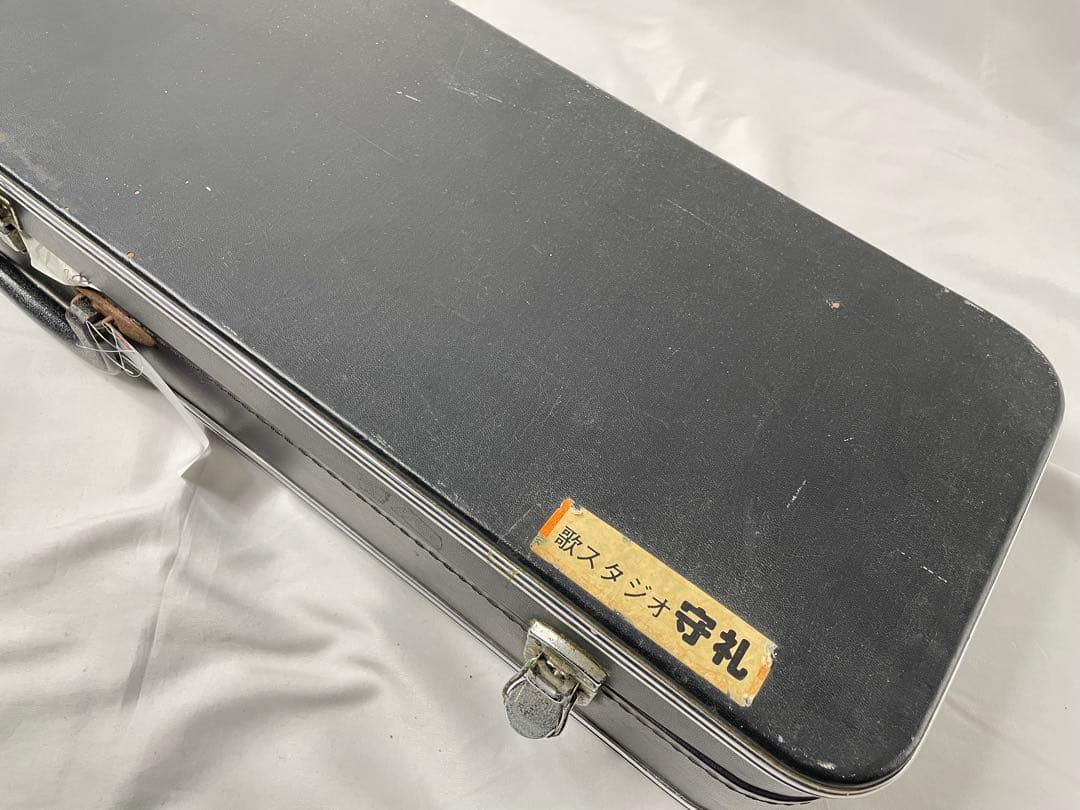 沖縄三線 黒檀/黒木棹 江戸与那城 本蛇皮1枚張り 高級モデル