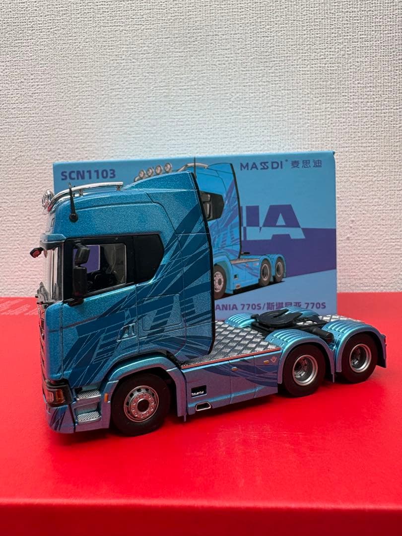 スカニア 770S ミニカー 1/64 （2デフ　ダブル引きタイプ）