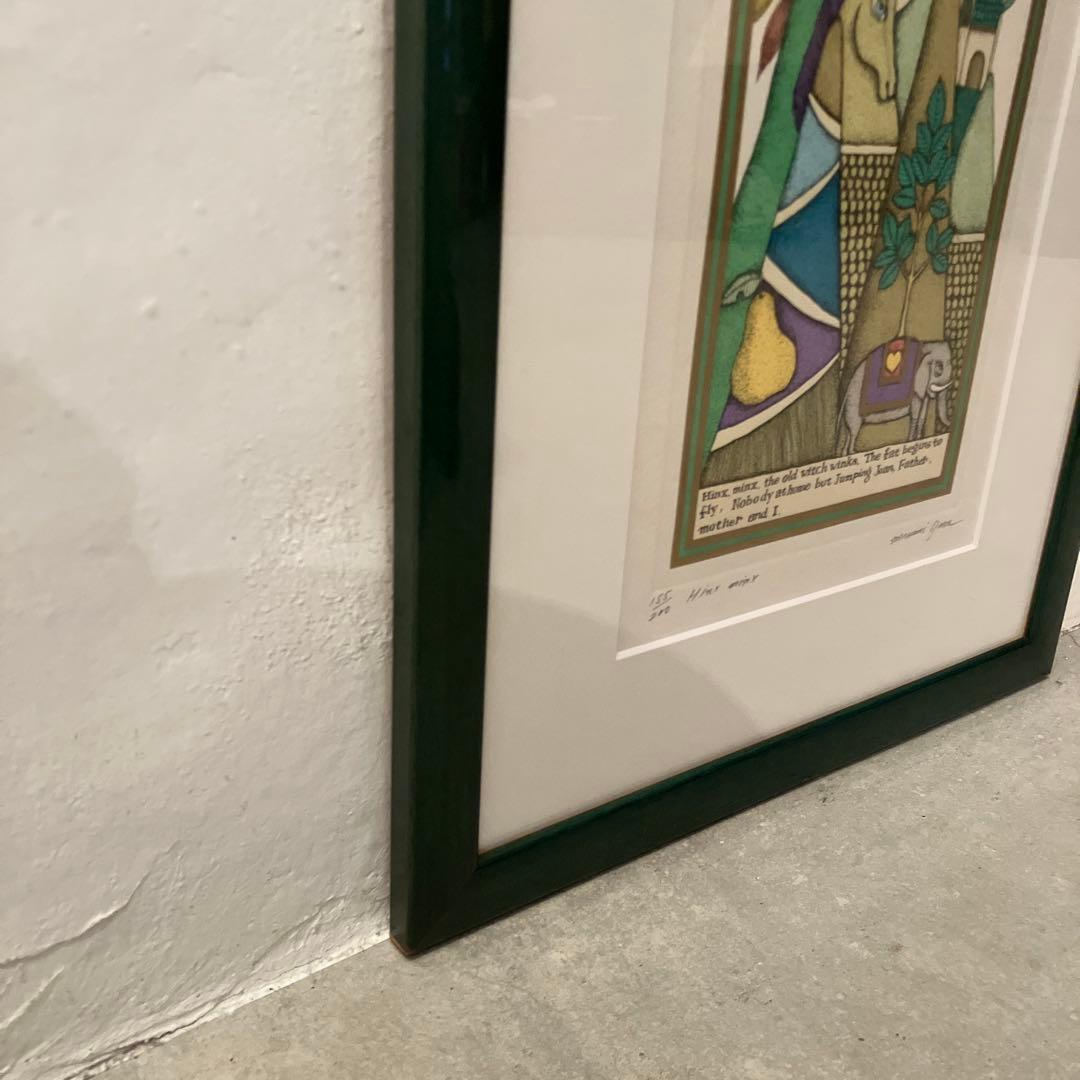 小澤摩純　Hinx minx 銅板画　155/200