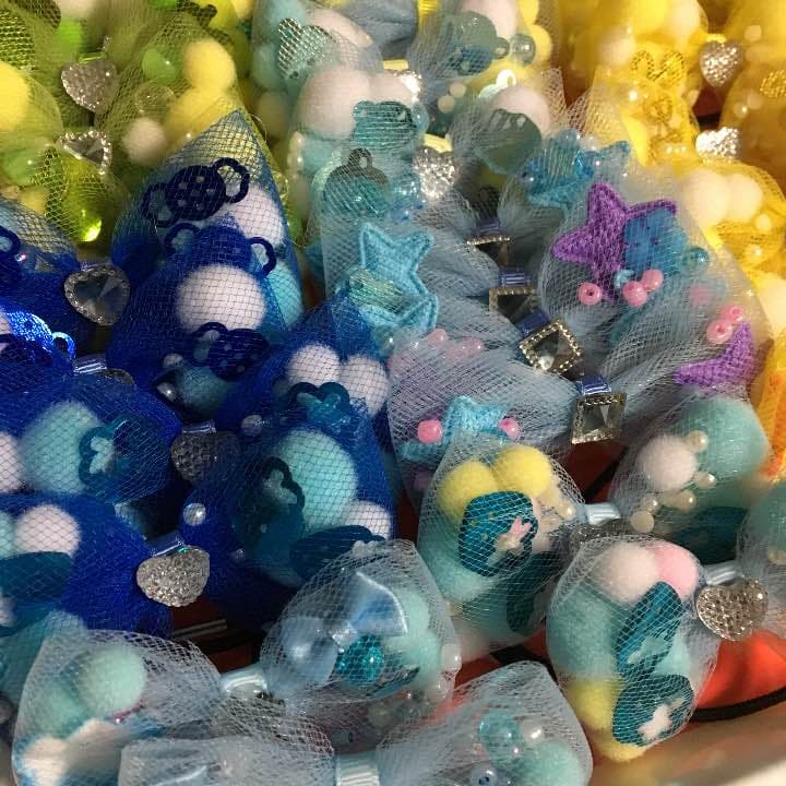 チュールりぼん♡ヘアゴム♡ペア