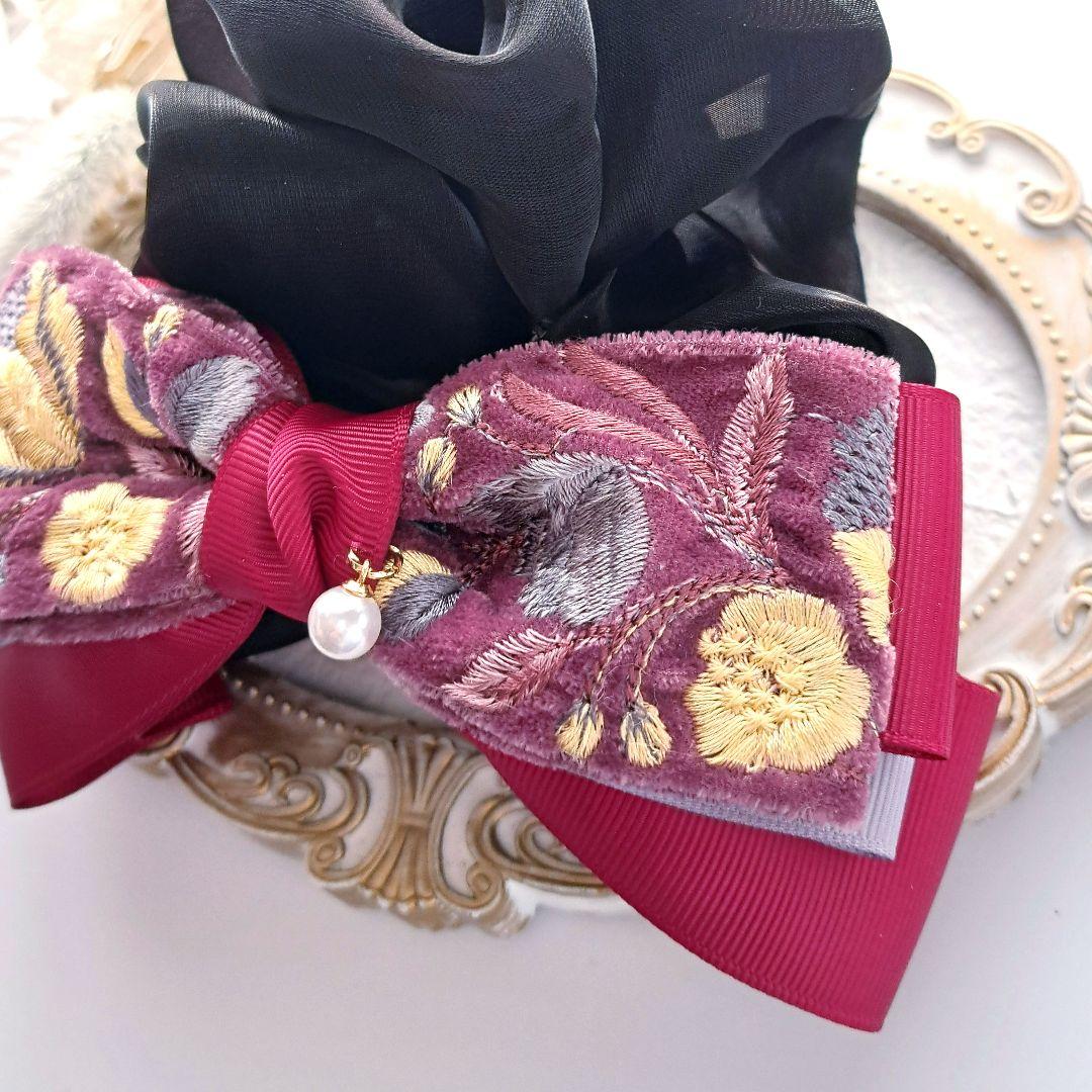 紅茶様お取引中⭐3404⭐❣️大人可愛い華やかアクセ❣️オリジナル✴インド刺繍