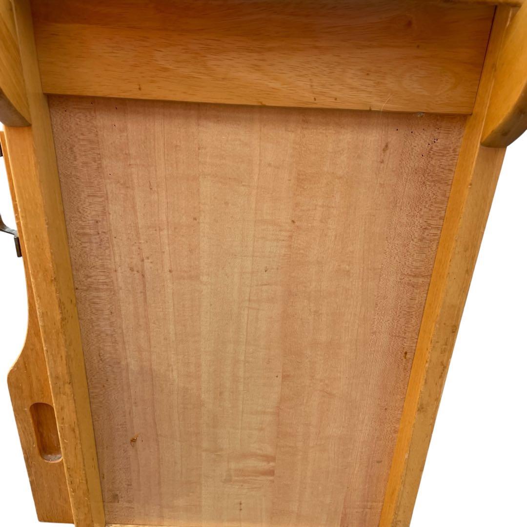 木製キッチンワゴン　タイル天板 チェッカー柄　ホワイト×ピンク　送料込