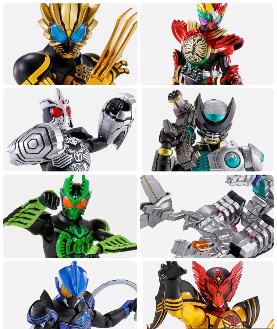 真骨彫　仮面ライダーオーズ　8体セット