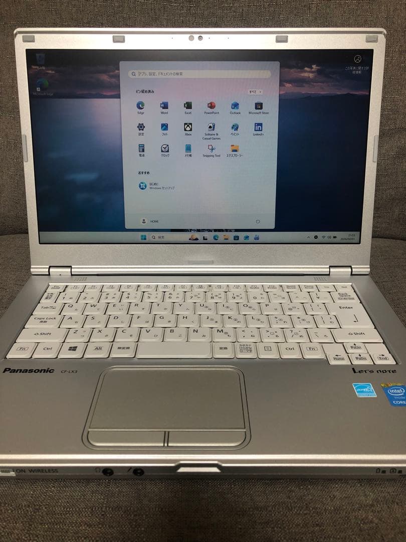 バッテリー100％【良品】Let's note CF-LX3 SSD 大画面 ①