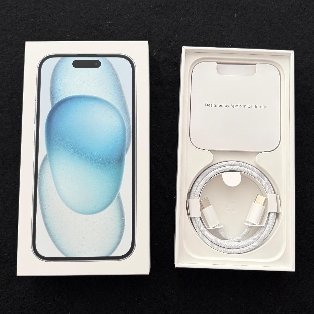 【Apple】iPhone15 ブルー バッテリー98%