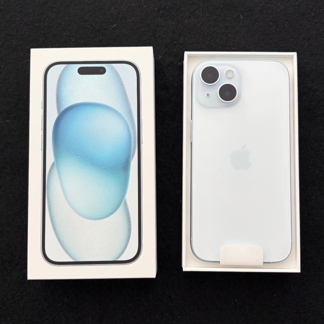 【Apple】iPhone15 ブルー バッテリー98%