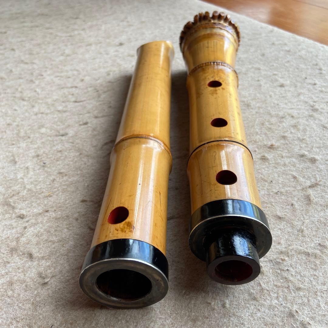 58 値下げ　尺八　一尺八寸管　銘　古京　三印