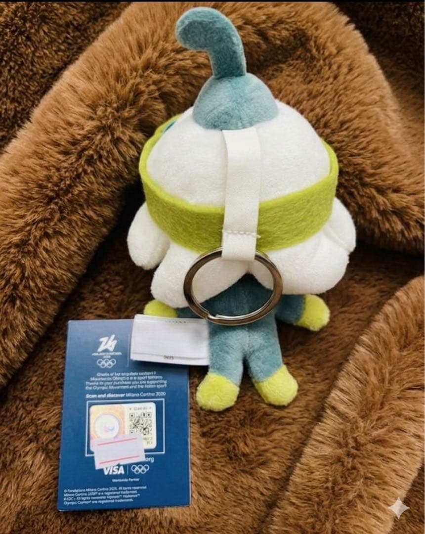 ミラノ・コルテイナオリンピック ぬいぐるみ キホルダ約13cm