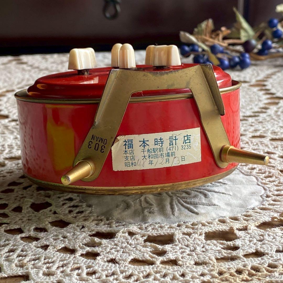 SEIKOCORONA 2 JEWELS ゼンマイ 置時計 インテリア