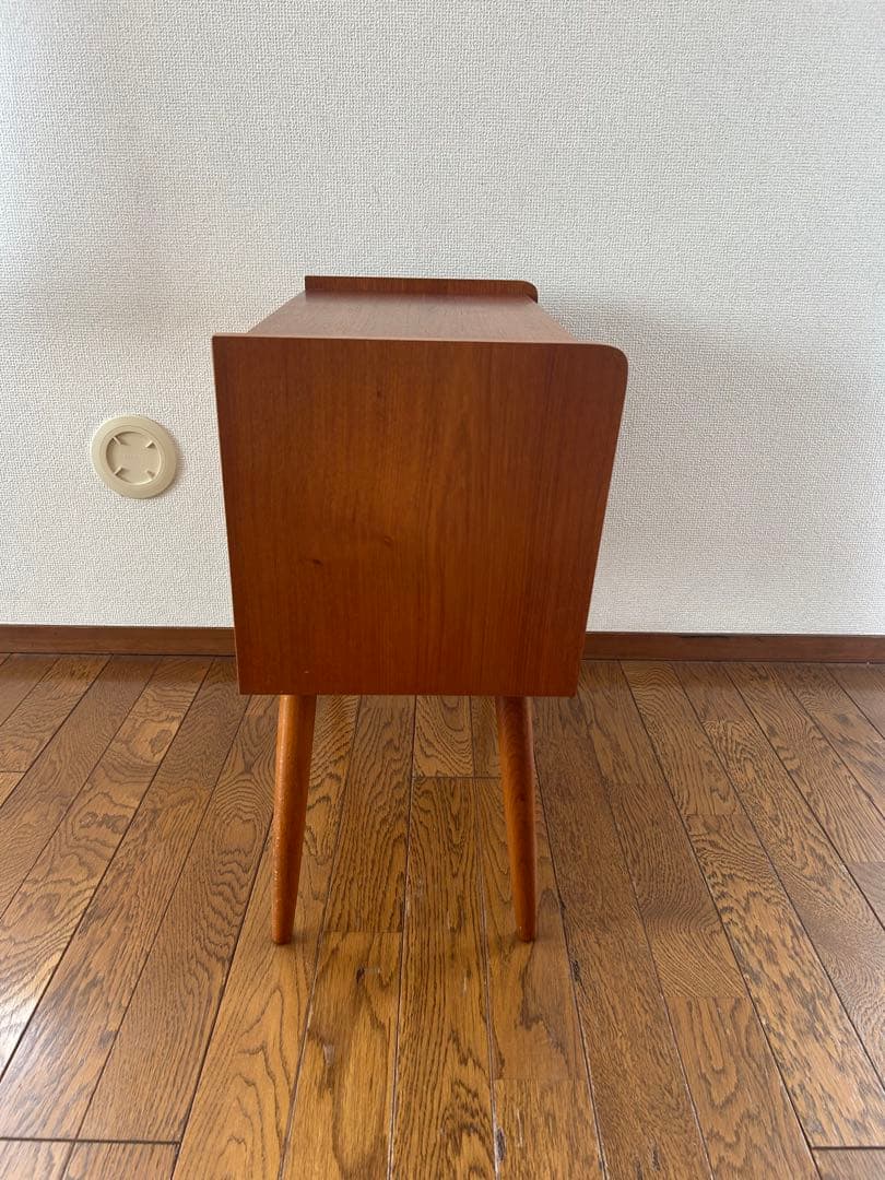 デンマーク北欧60年代ビンテージ キャビネット ソーイングテーブルワゴン