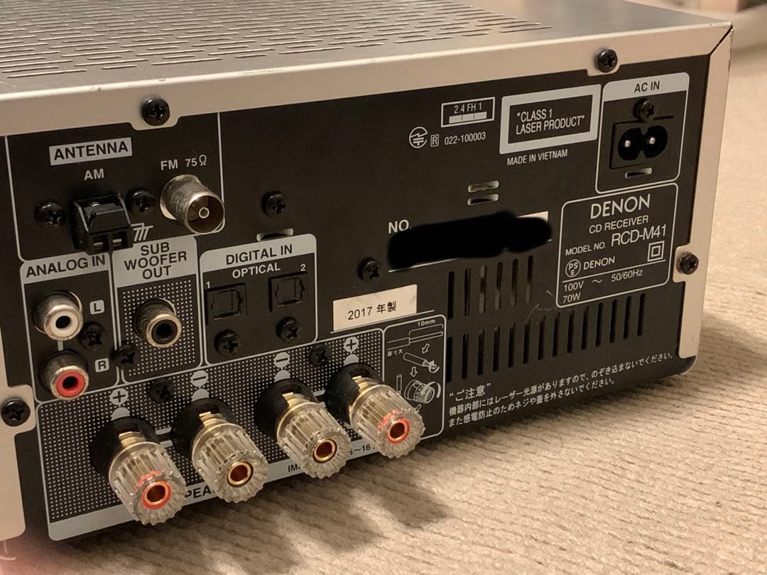 DENON RCD-M41 シルバー CDレシーバー　ジャンク扱い