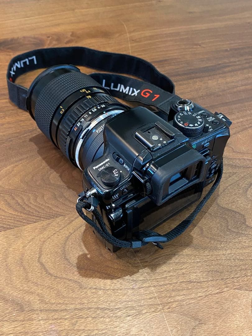 LUMIX G1 ミラーレス一眼　オリンパスアダプタ　タムロン　28-70マクロ