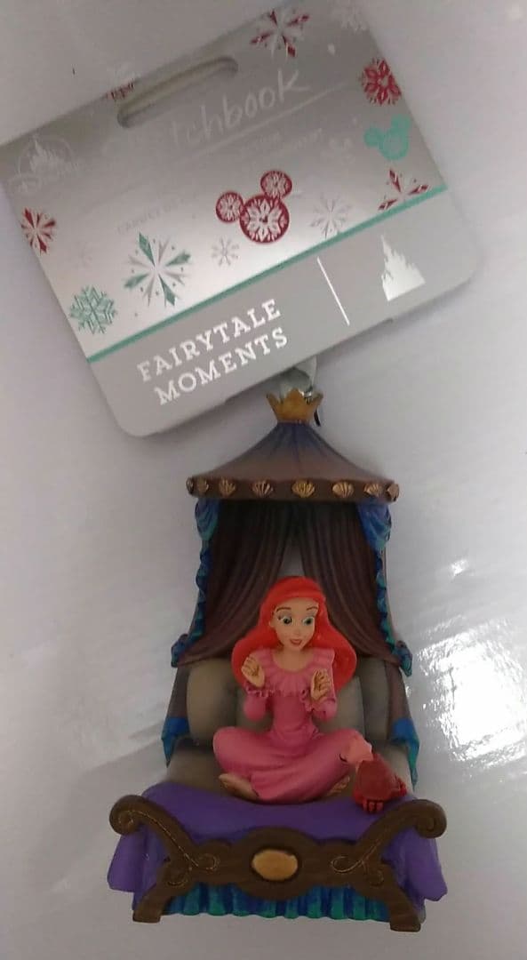 アリエル　セバスチャン　スケッチブック　オーナメント　ディズニー　フィギュア