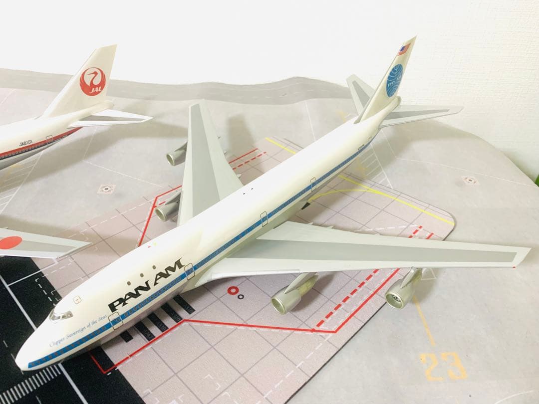 昭和ろく‼️ＰＡＮＡＭ／Ｂ７４７－１２１ヘルパ製１／２００スケール(プラ製)