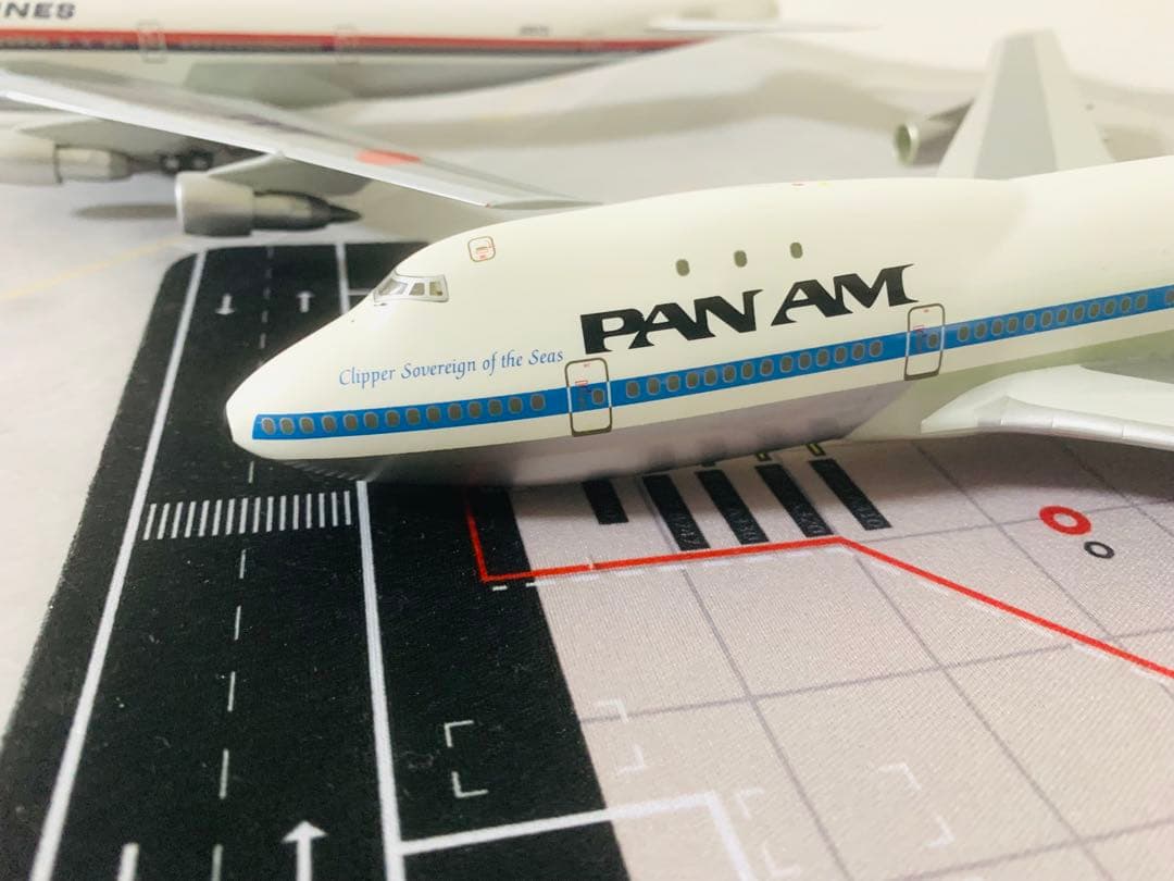 昭和ろく‼️ＰＡＮＡＭ／Ｂ７４７－１２１ヘルパ製１／２００スケール(プラ製)