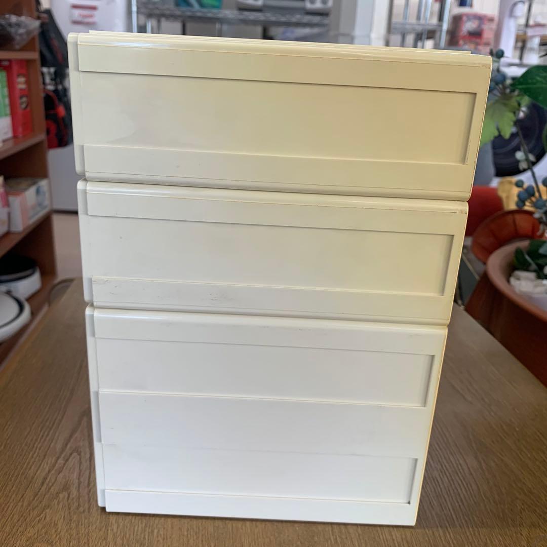 ★ 昭和レトロ カセッター プラスチック クリアカラー パープル 収納ケース