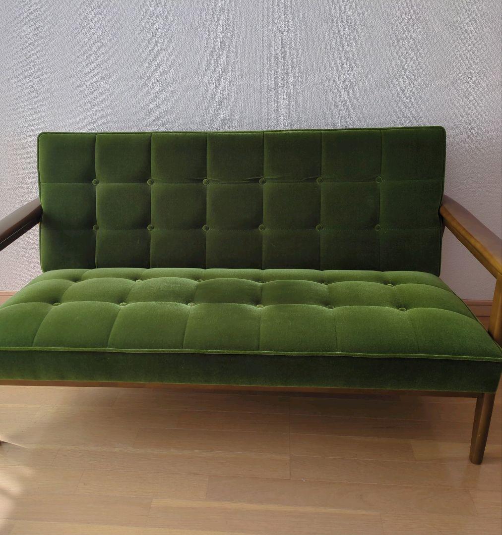 【美品】カリモク60 Kチェア 2シーター