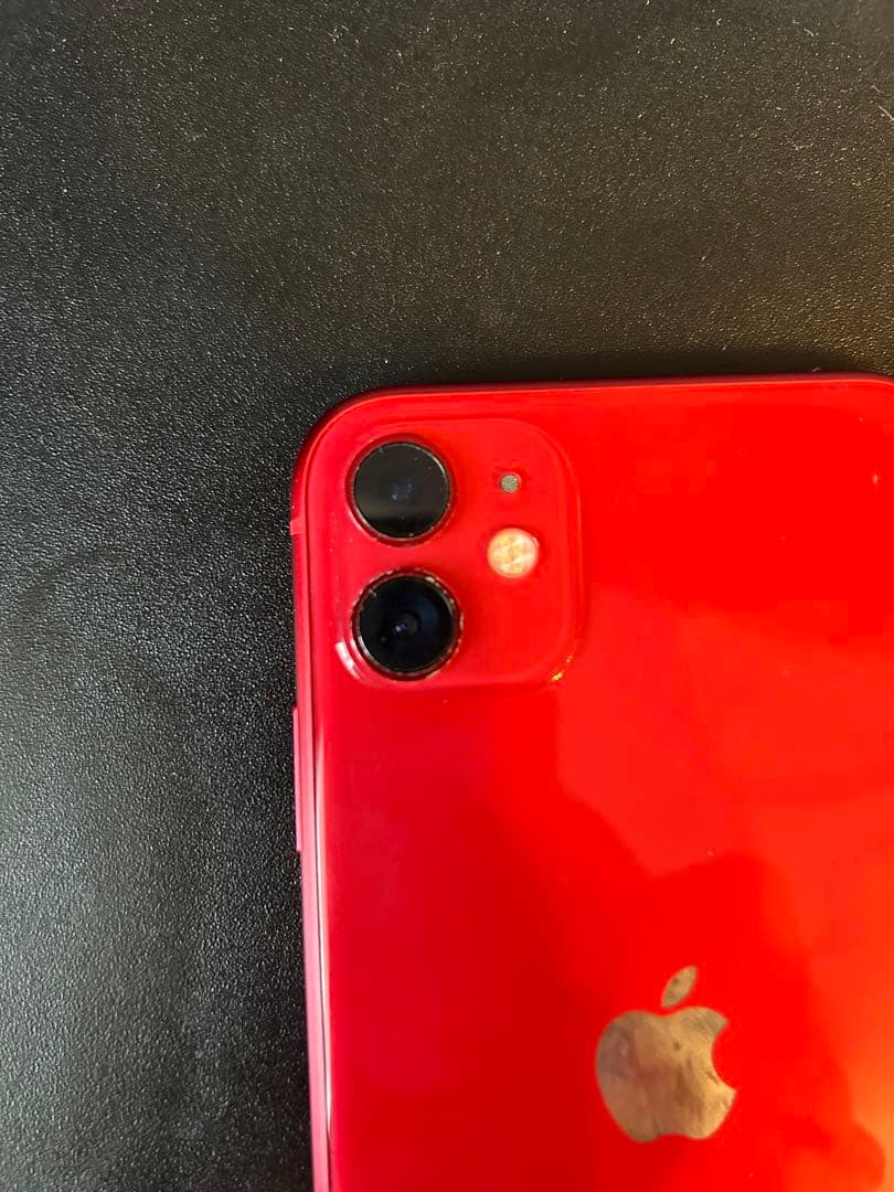 【画面割れ】Apple iPhone11 レッド128GB