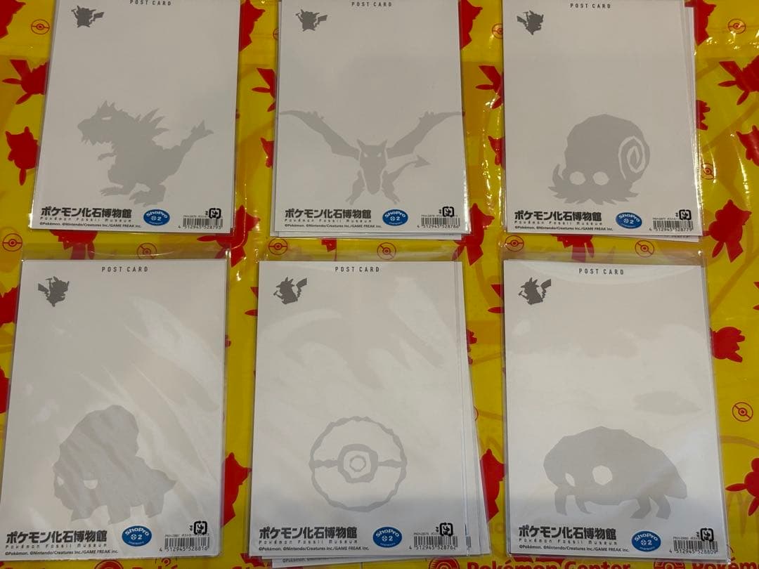 ポケモン化石博物館 ポストカード全6種コンプリート　3セット