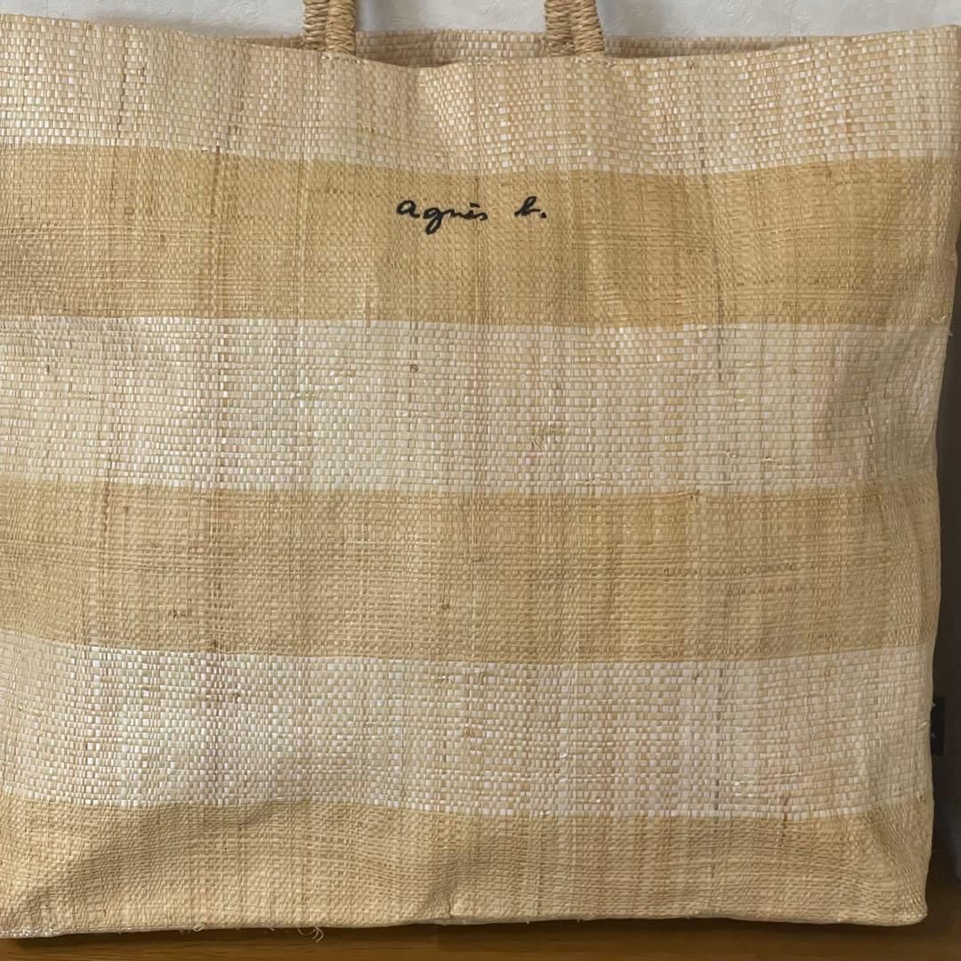 agnès b. アニエス　ベー　ラフィア　トートバッグ