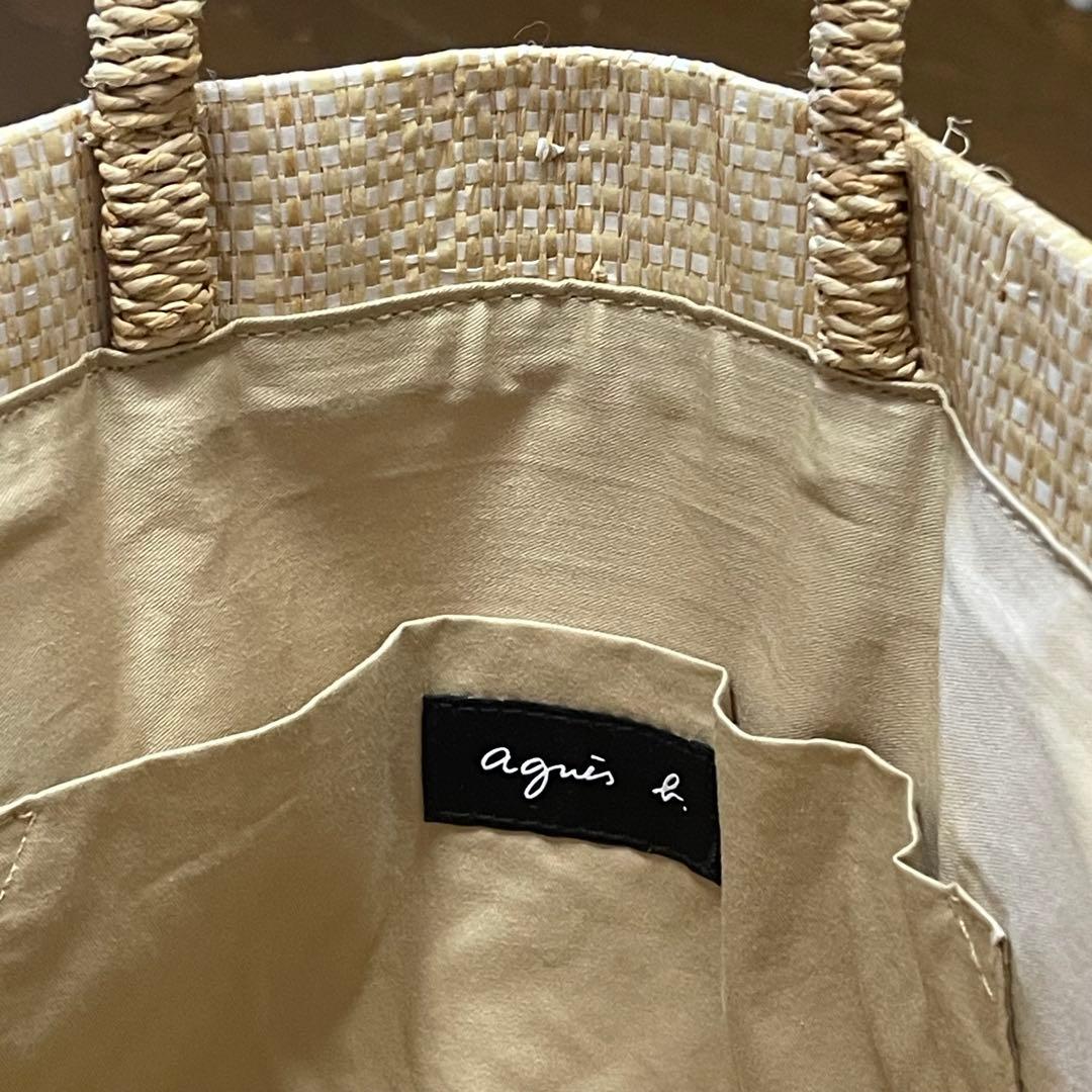 agnès b. アニエス　ベー　ラフィア　トートバッグ
