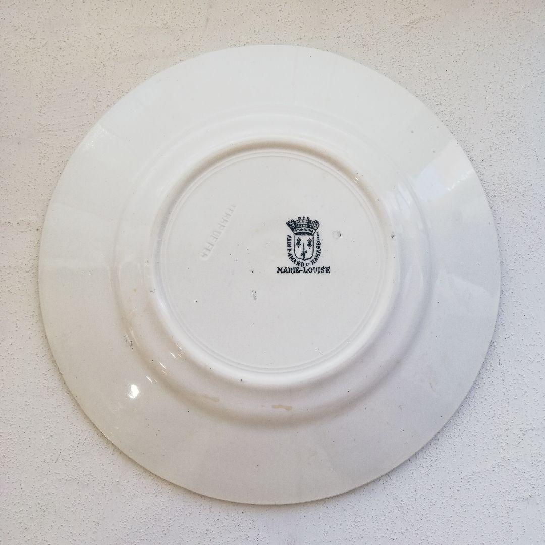 フランス　アンティーク　サンタマン　マリールイーズ　プレート　平皿　F