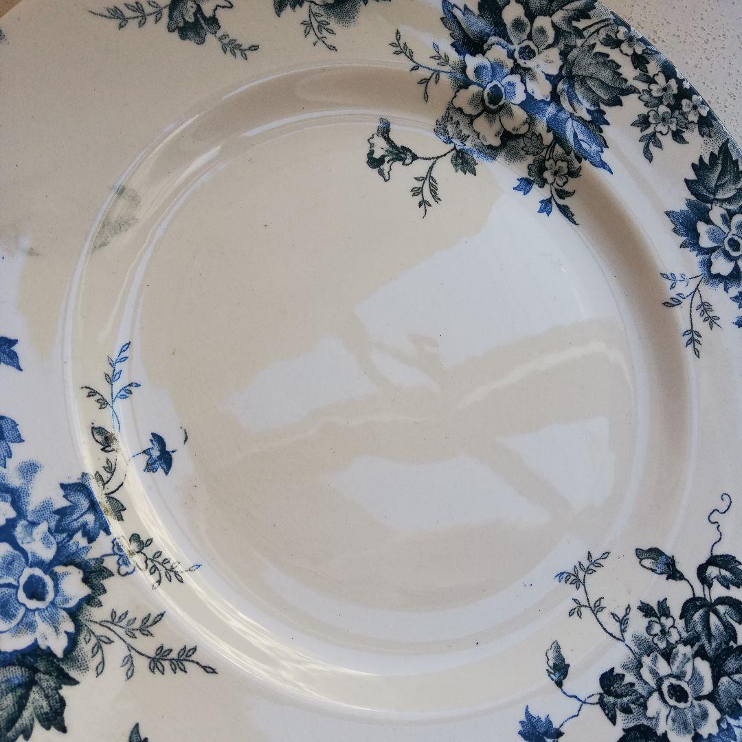 フランス　アンティーク　サンタマン　マリールイーズ　プレート　平皿　F