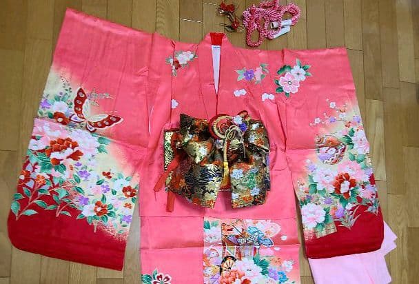 お正月　七五三　帯　草履セット
