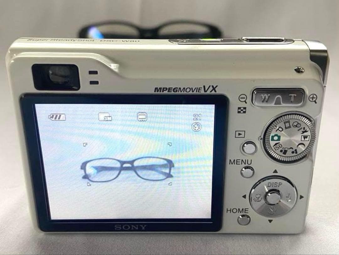 美品 SONY Cyber-shot DSC-W80 ホワイト デジカメ