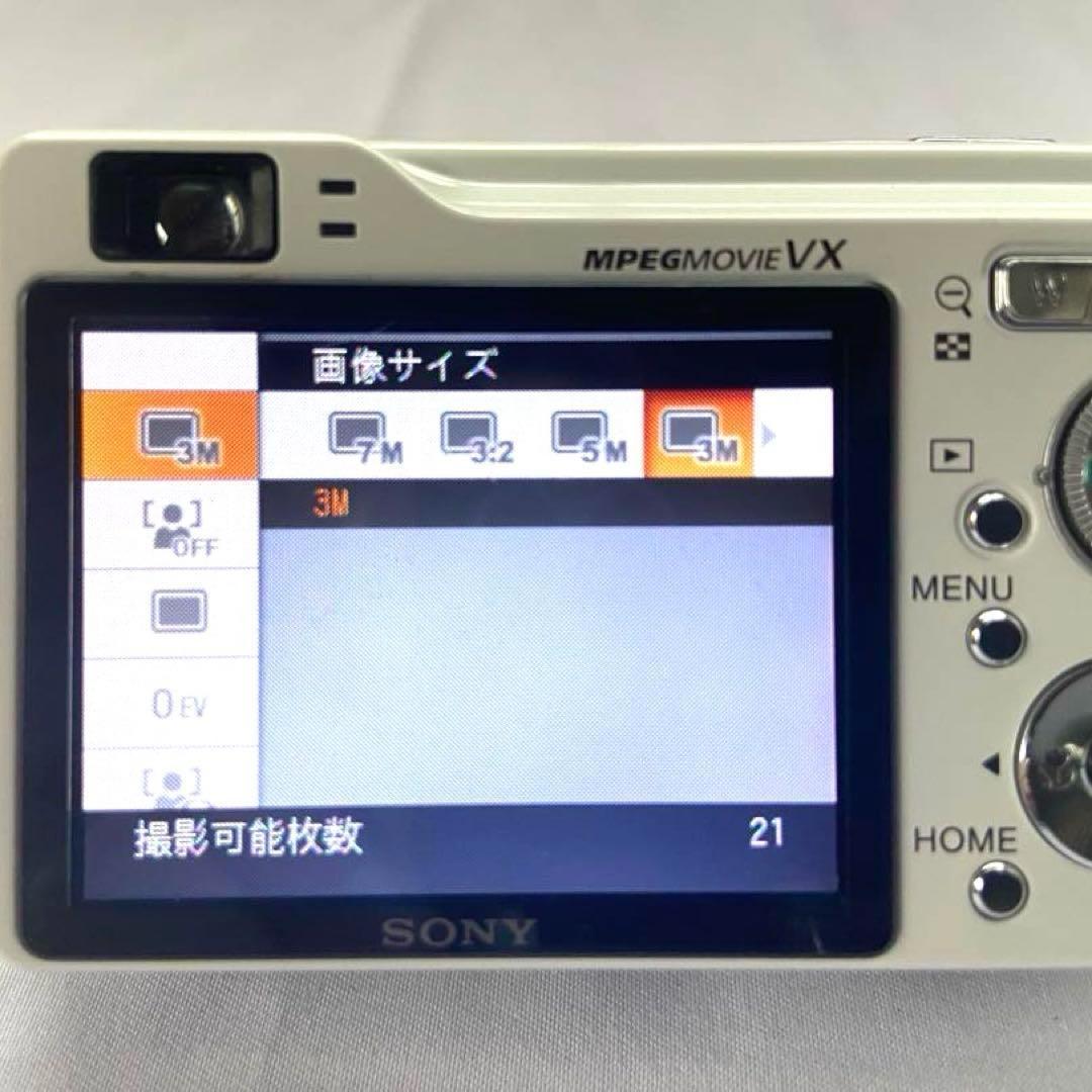 美品 SONY Cyber-shot DSC-W80 ホワイト デジカメ