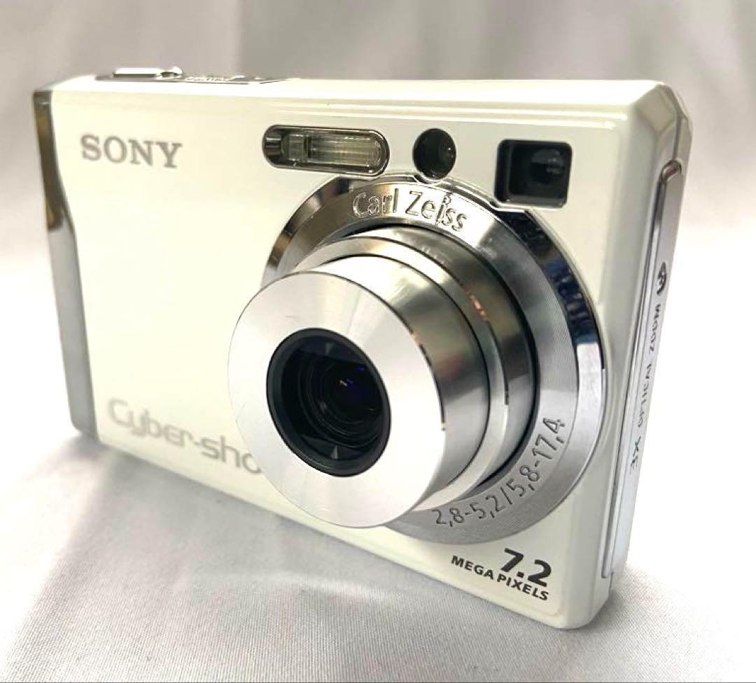 美品 SONY Cyber-shot DSC-W80 ホワイト デジカメ
