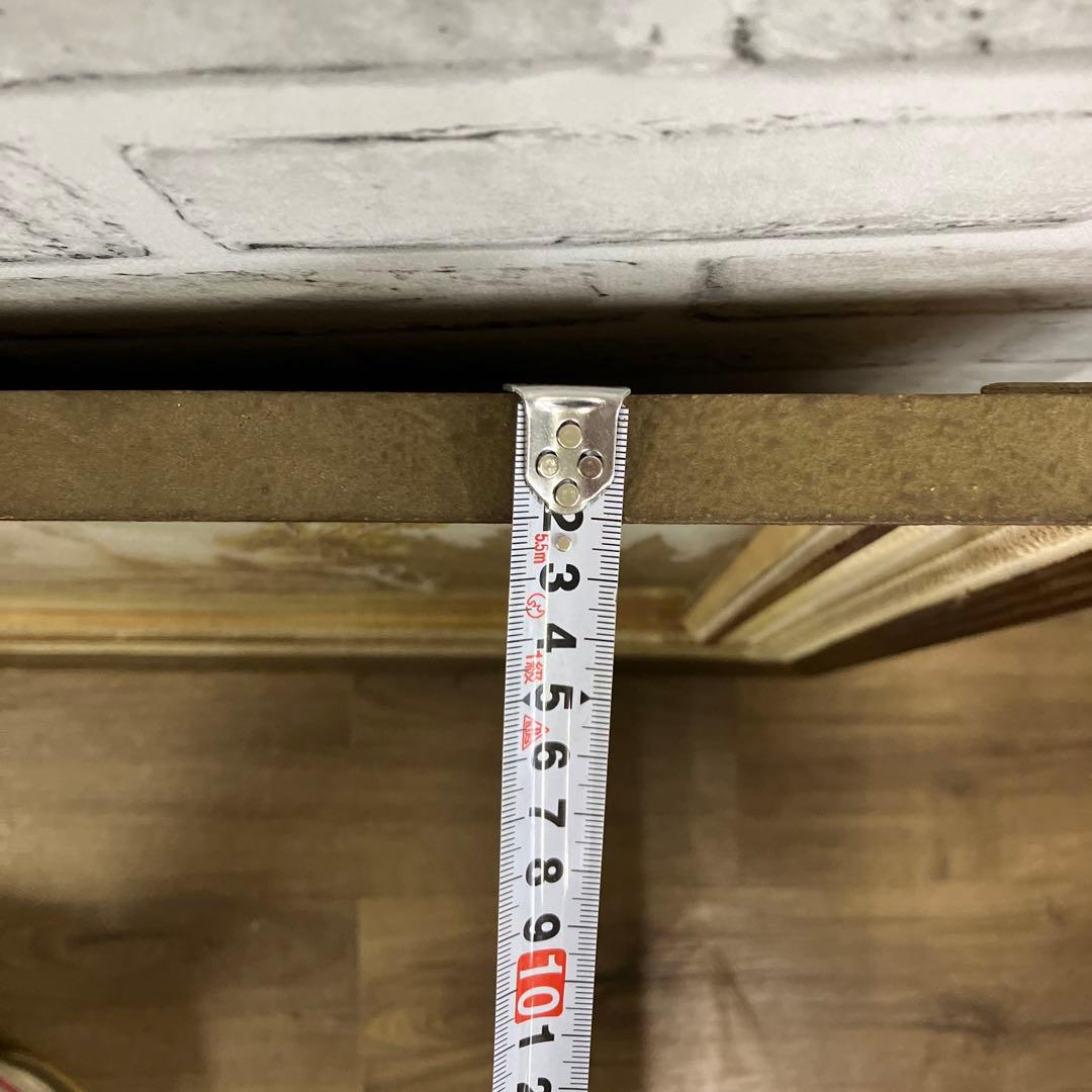 【希少】風景画 刺繍アート 額装品 アルプス 山小屋 川辺