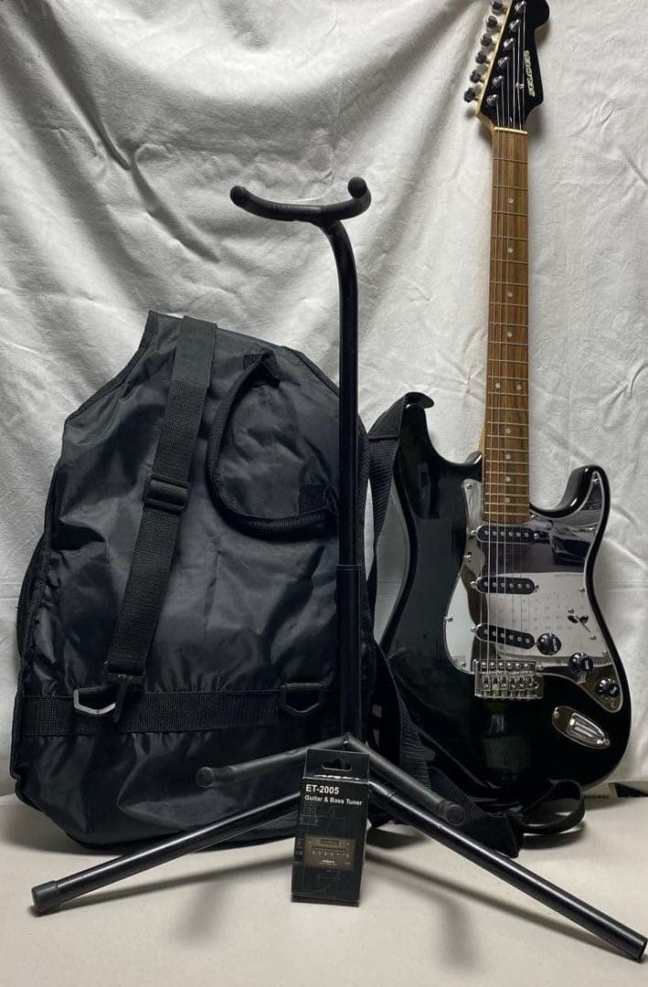 SELDER エレキギター ET-2005 スタンド チューナー ケース付き