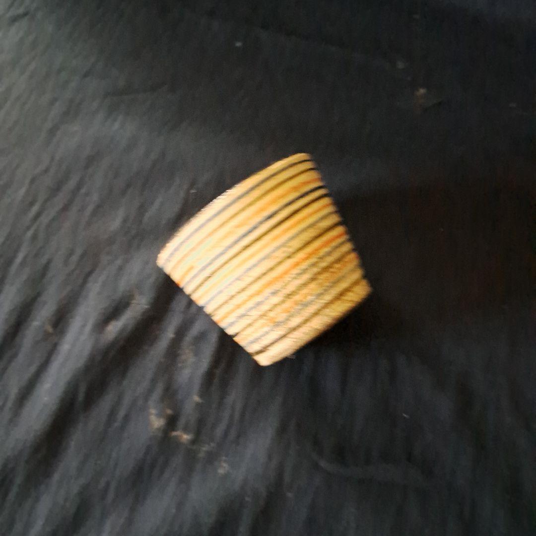 「ロマンいっぱい、輪線文！」 古瀬戸蕎麦猪口(直径6.5cm) 骨董アンティー