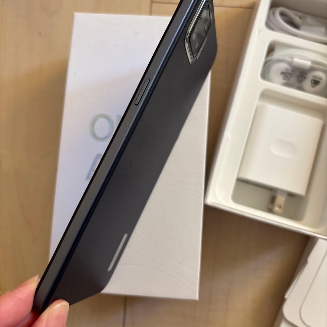 楽天 OPPO A73 ネイビー 本体☆充電器・USBケーブル・箱付属