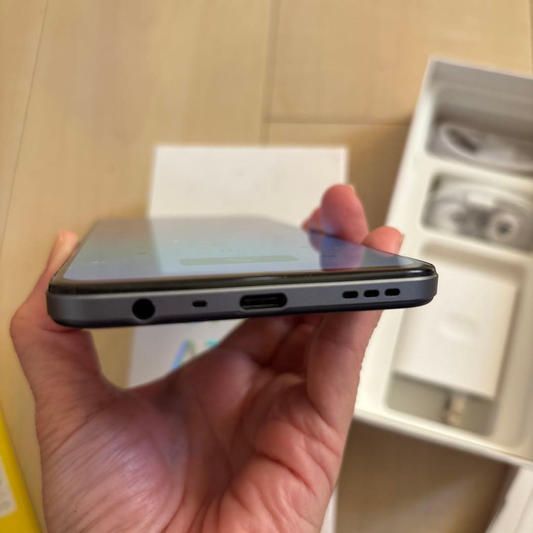 楽天 OPPO A73 ネイビー 本体☆充電器・USBケーブル・箱付属