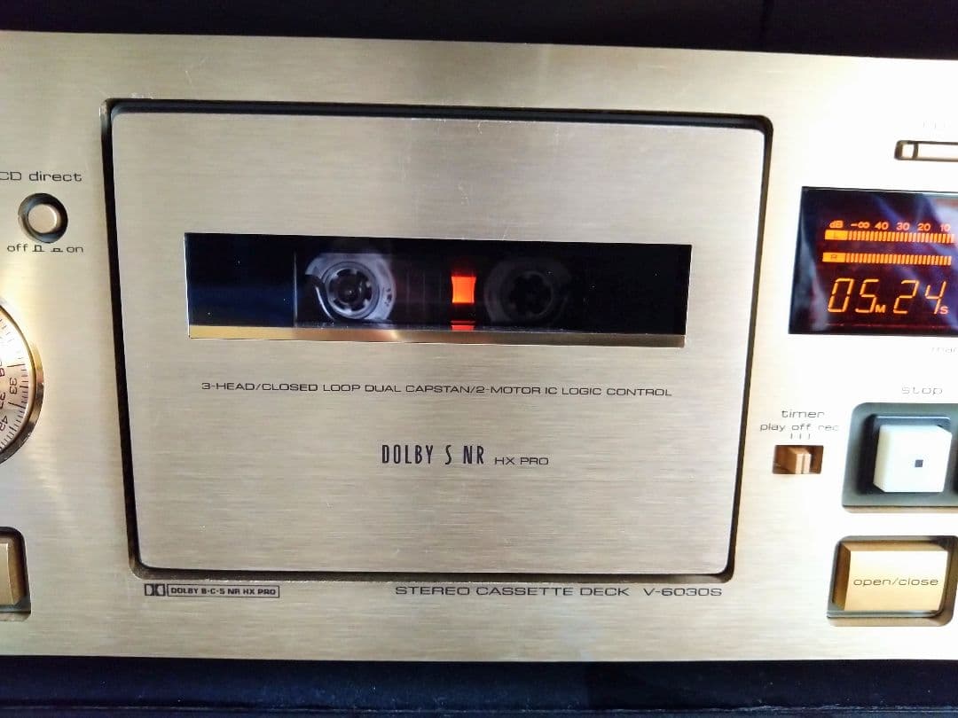 【整備品】TEAC V-6030S カセットデッキ