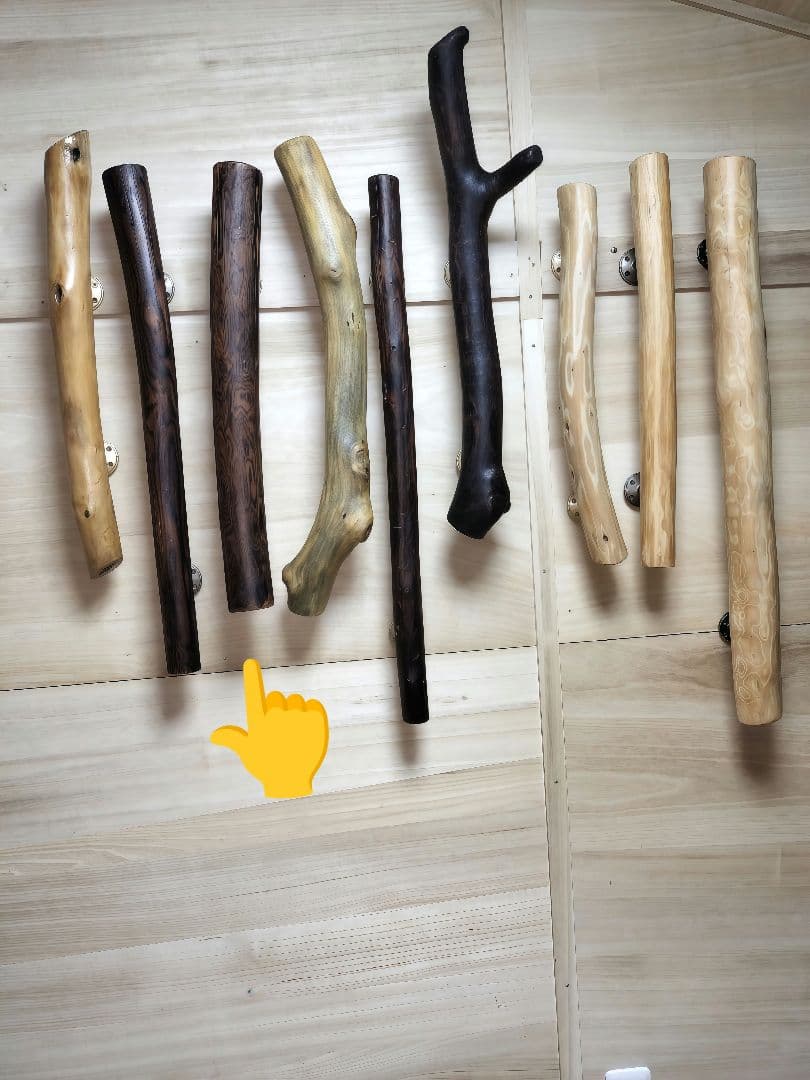 【Nob-31】★流木レオパード模様ドアノブ☆インテリア★ハンドル★取っ手