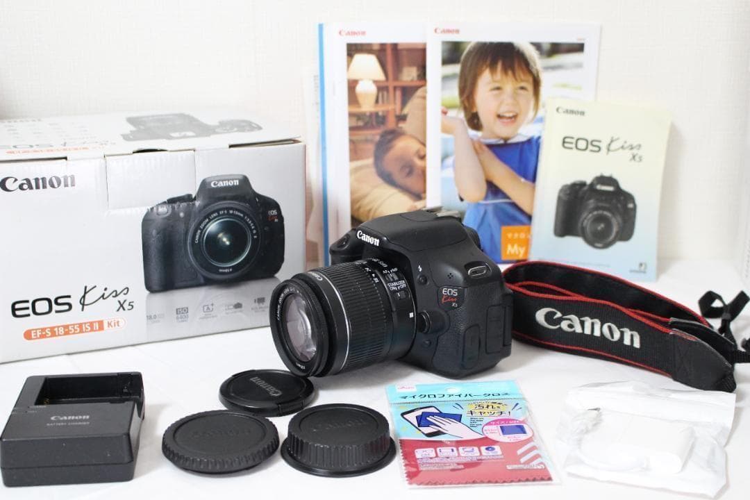 Canon Kiss X5 標準ズームレンズセット 一眼レフカメラ 初心者向け