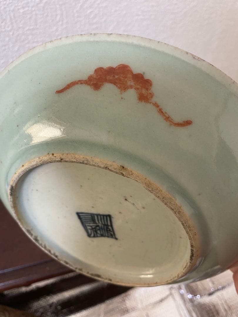 中国 清代 皿 唐物 古玩 粉彩 青釉