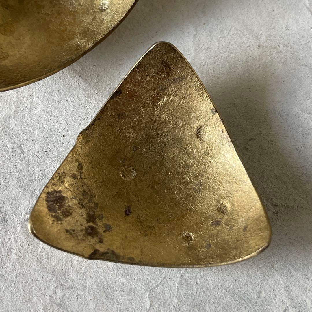 坂野友紀 箸置き/豆皿2枚セット 真鍮希少 大人気