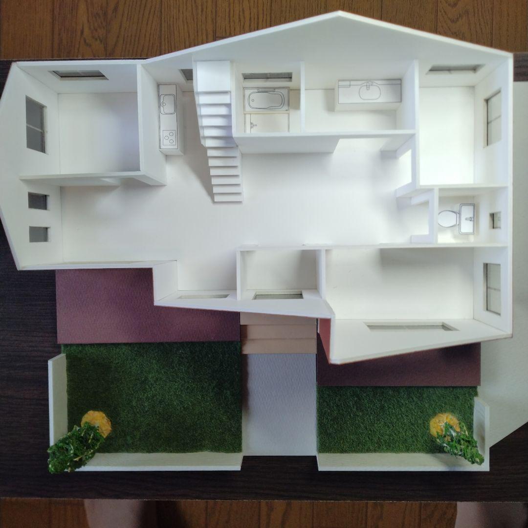 50分の1，平屋＆ロフト内外模型No.94『気分は北欧Ⅱ』